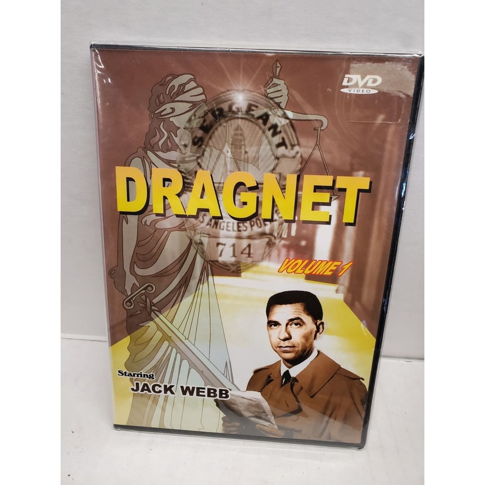Dragnet Volume 1 DVD Starring Jack Webb  Classic Police Drama Series - NEW & Sea